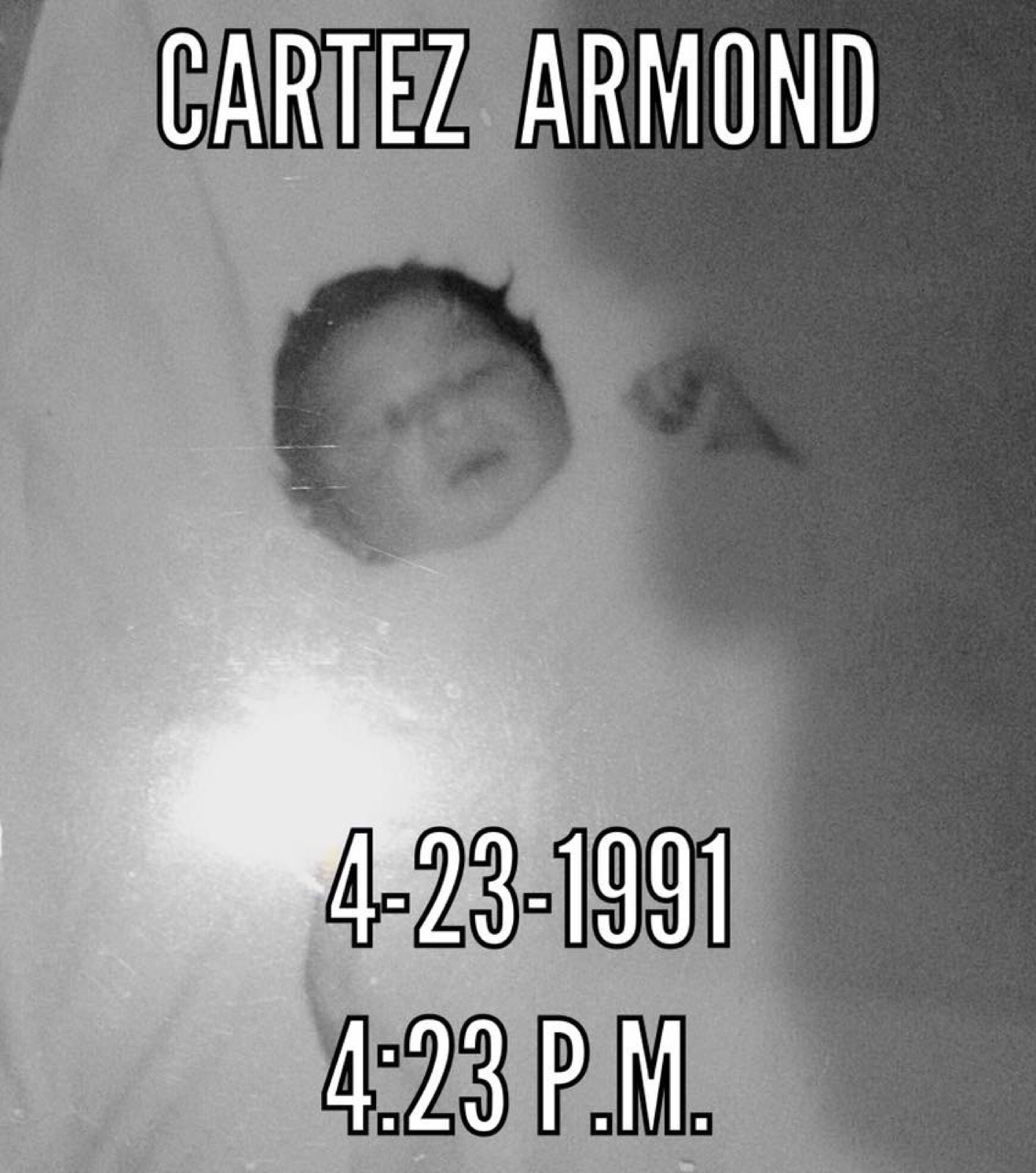 A baby photo marking the beginning of Cartez's life